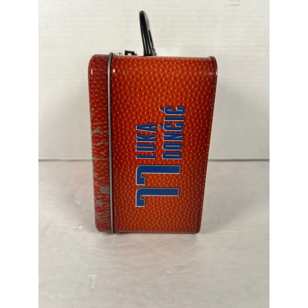 NBA Dallas Mavericks Luka Doncic 77 Tin Lunch Box Basketball Collectible NBA Lab
